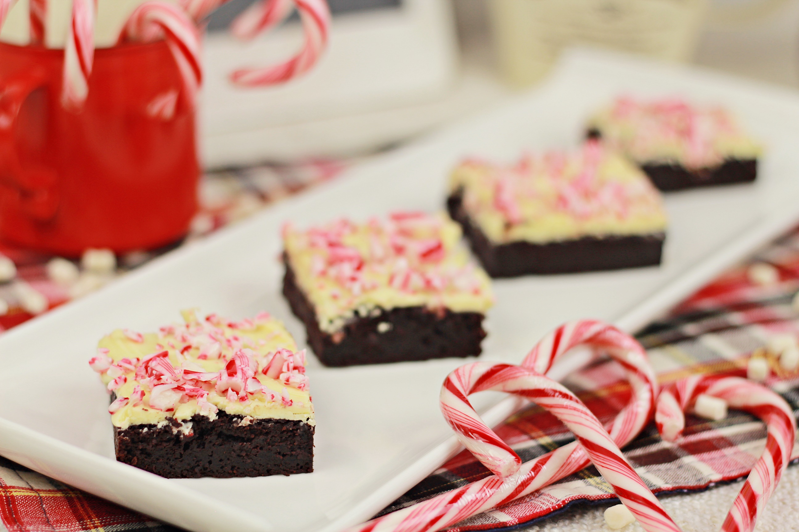 Peppermint White Chocolate Brownie | 17 Christmas Brownie Recipes You Can Give As Presents