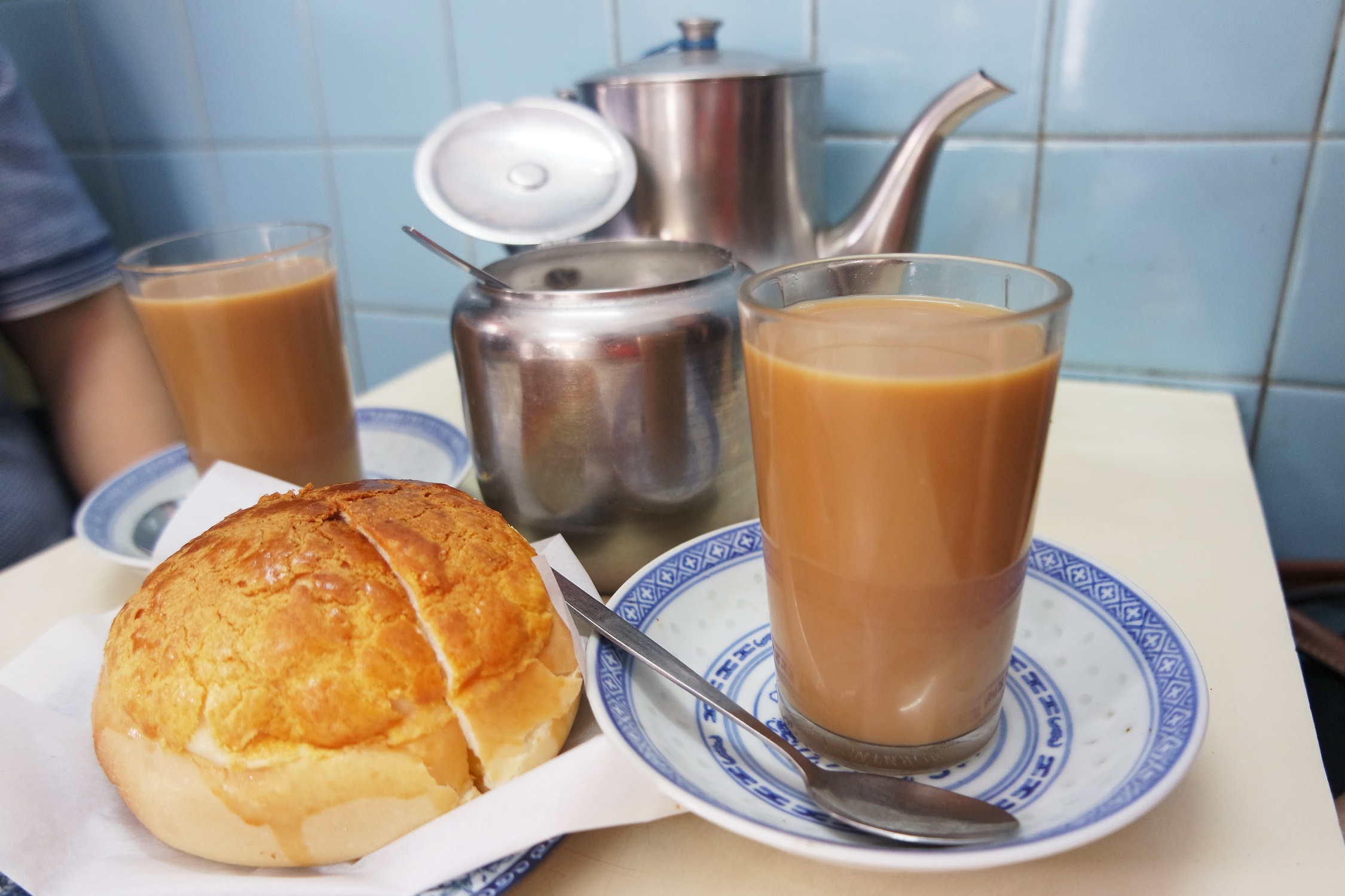 Polo Bun and Coffee at Cafe Vong Kei