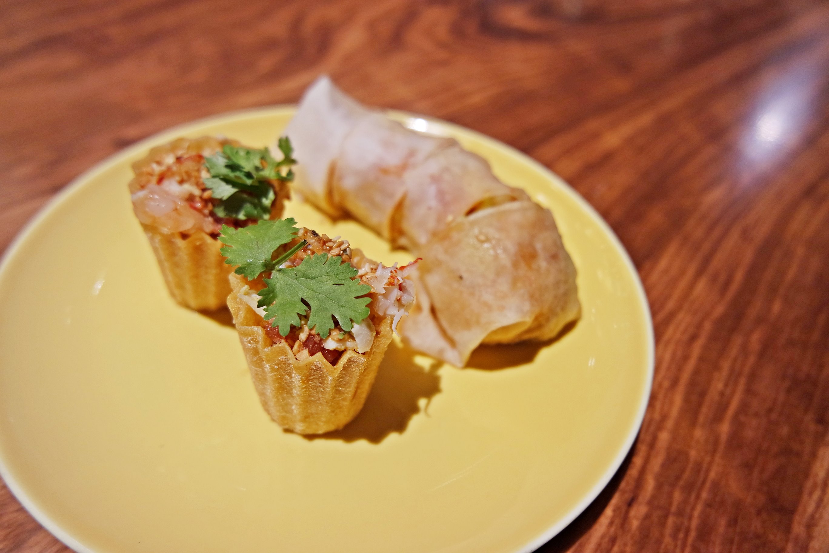 Crab Popiah and Lobster Kueh Pieti