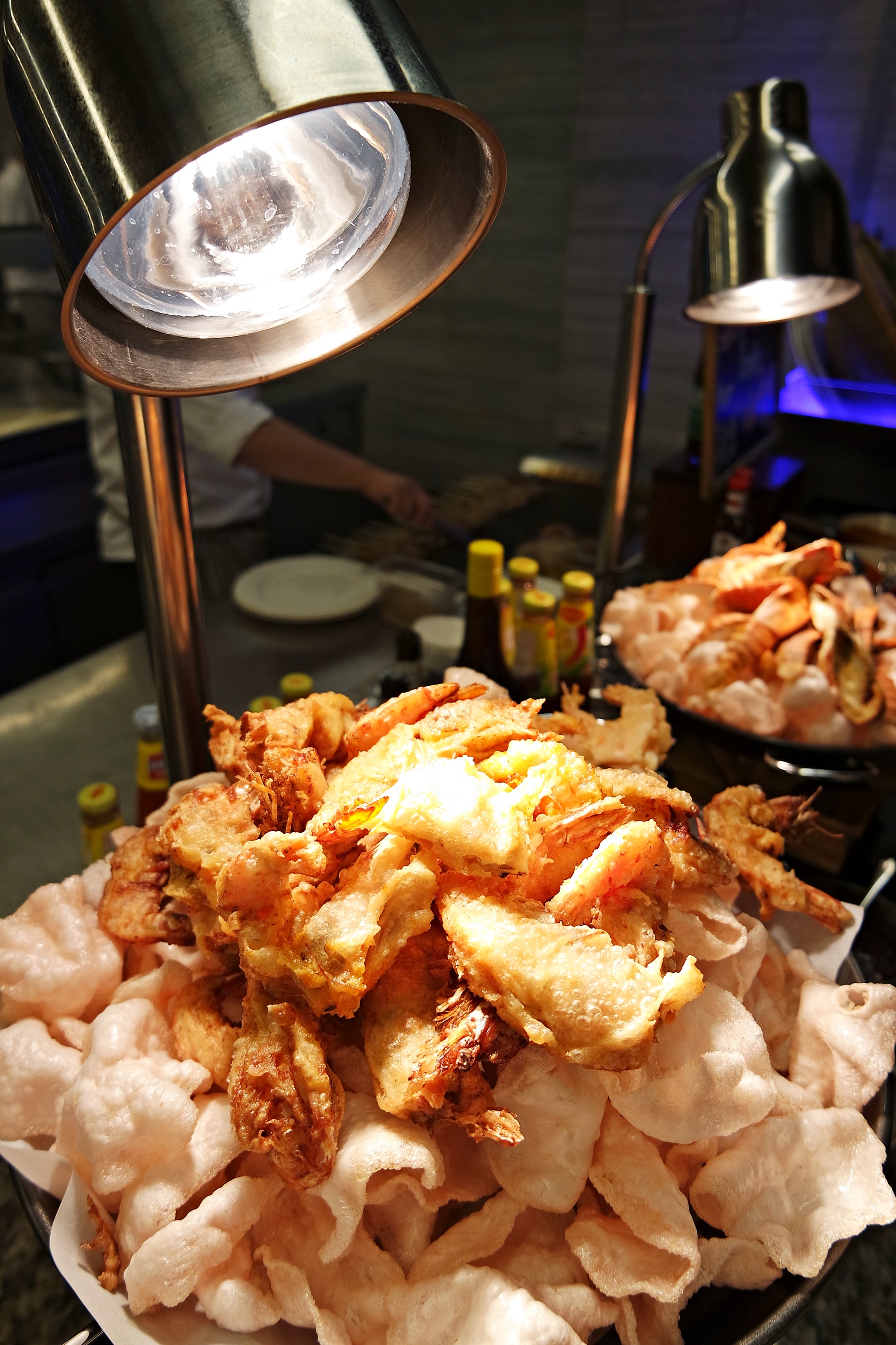 Prawns fried in crispy light batter