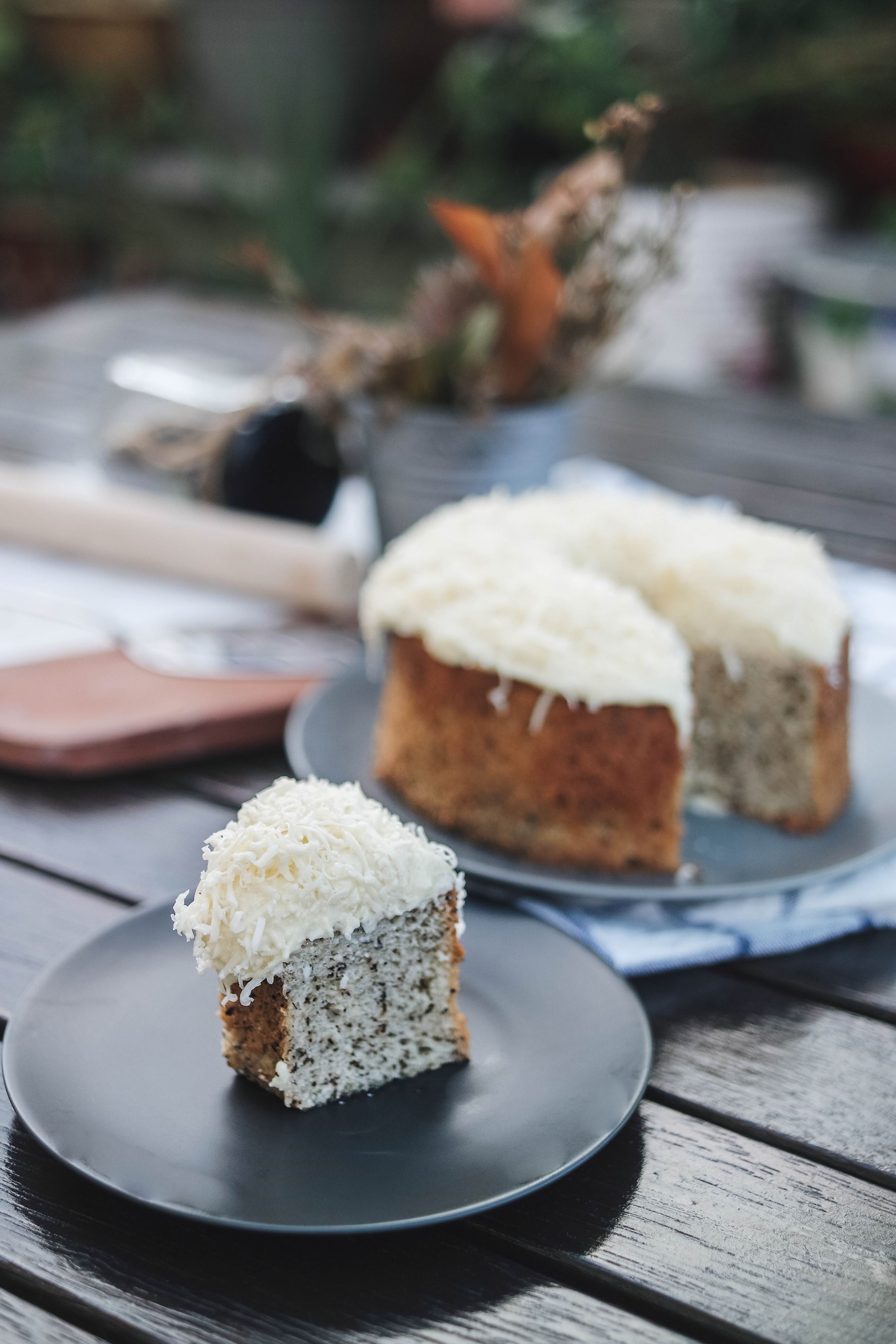 Jasmine Green Tea Chiffon Cake with Cheese