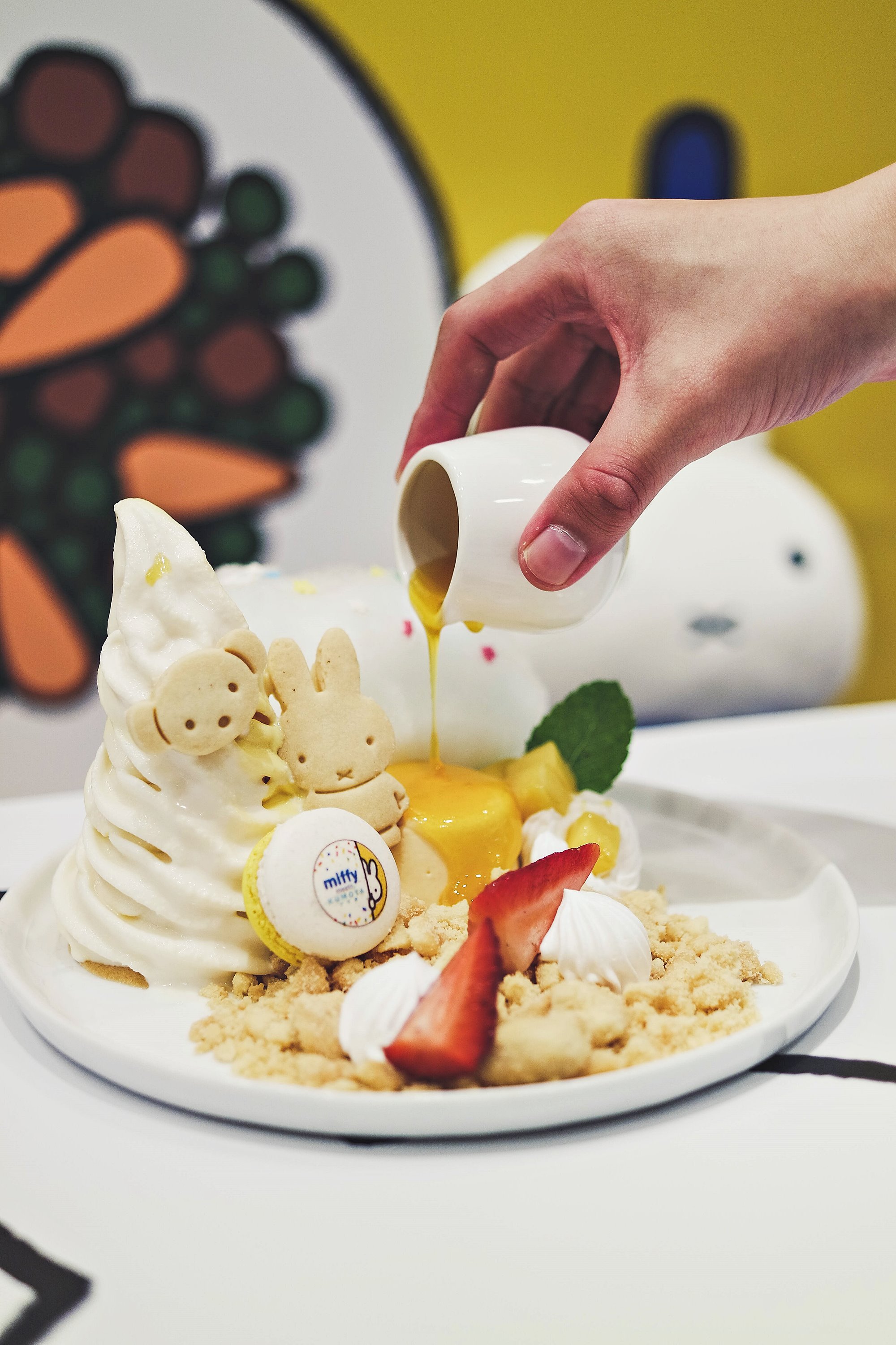 Yuzu Mango Parfait Merriment - Miffy Character Themed Cafe - Kumoya