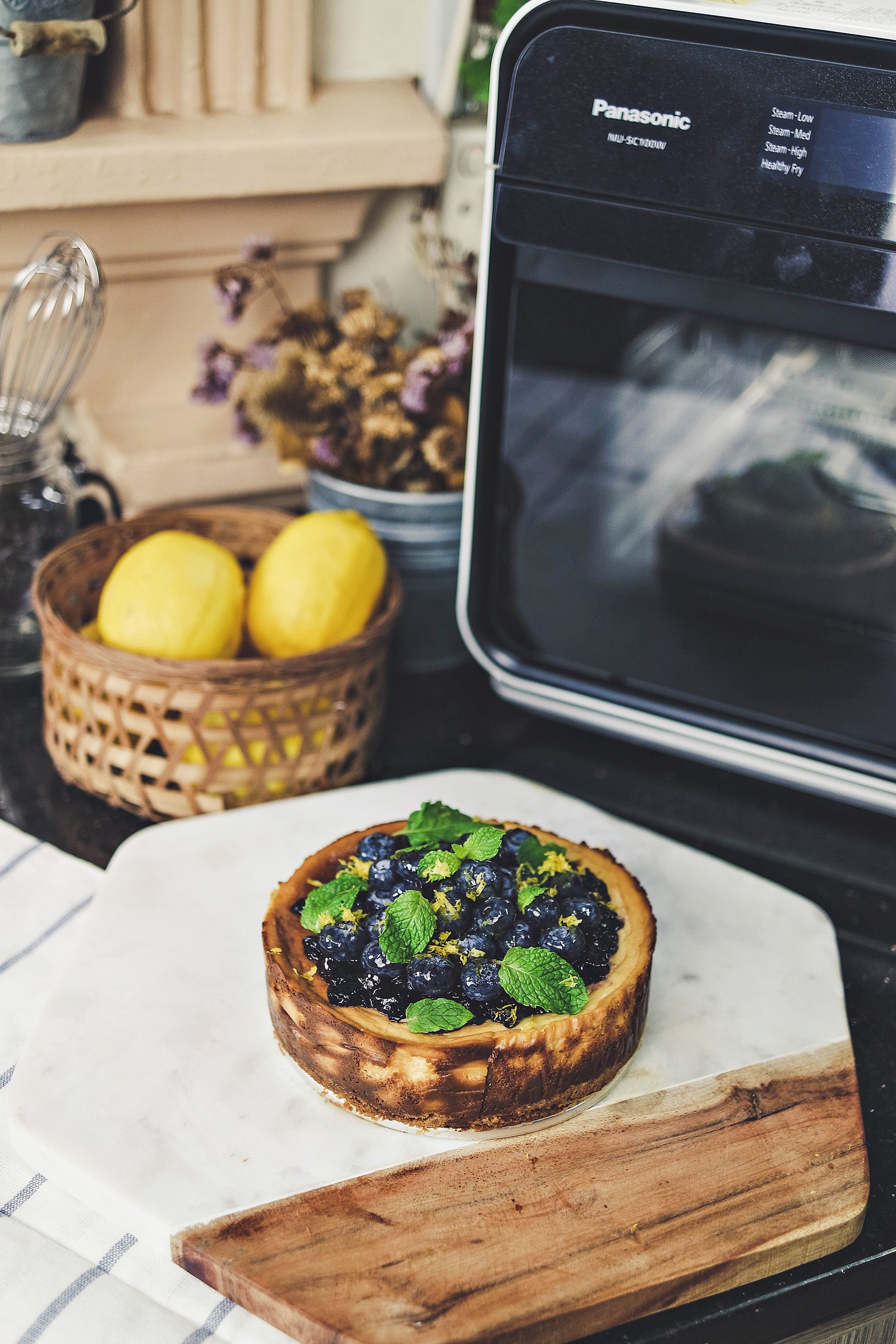 Honey Blueberry Cheesecake - Panasonic Cubie Oven