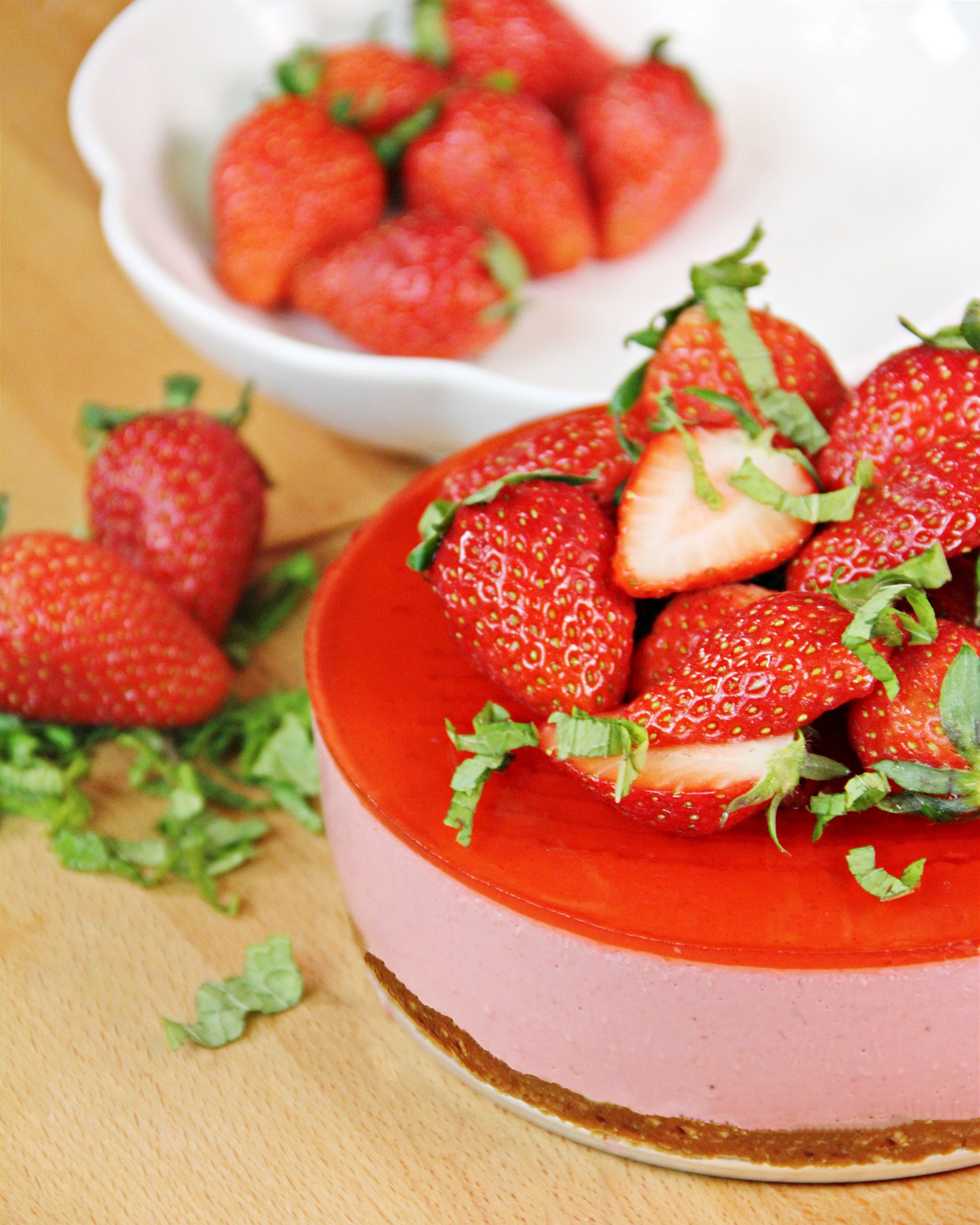 Strawberry Cheesecake ストロベリーチーズケーキ - Japanese Inspired