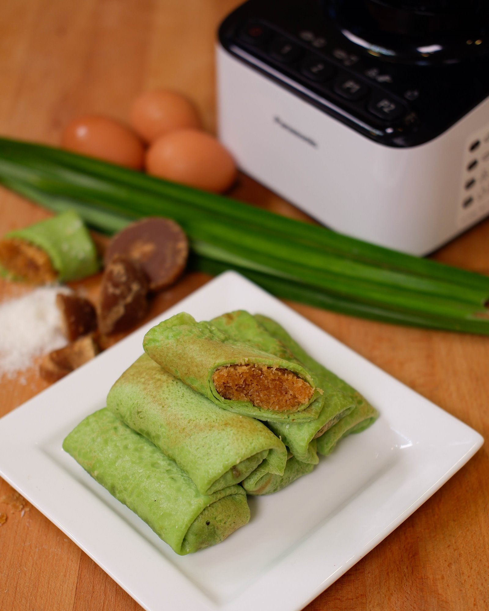 Kueh Dadar With Panasonic Mx V310 Blender Thezonghan