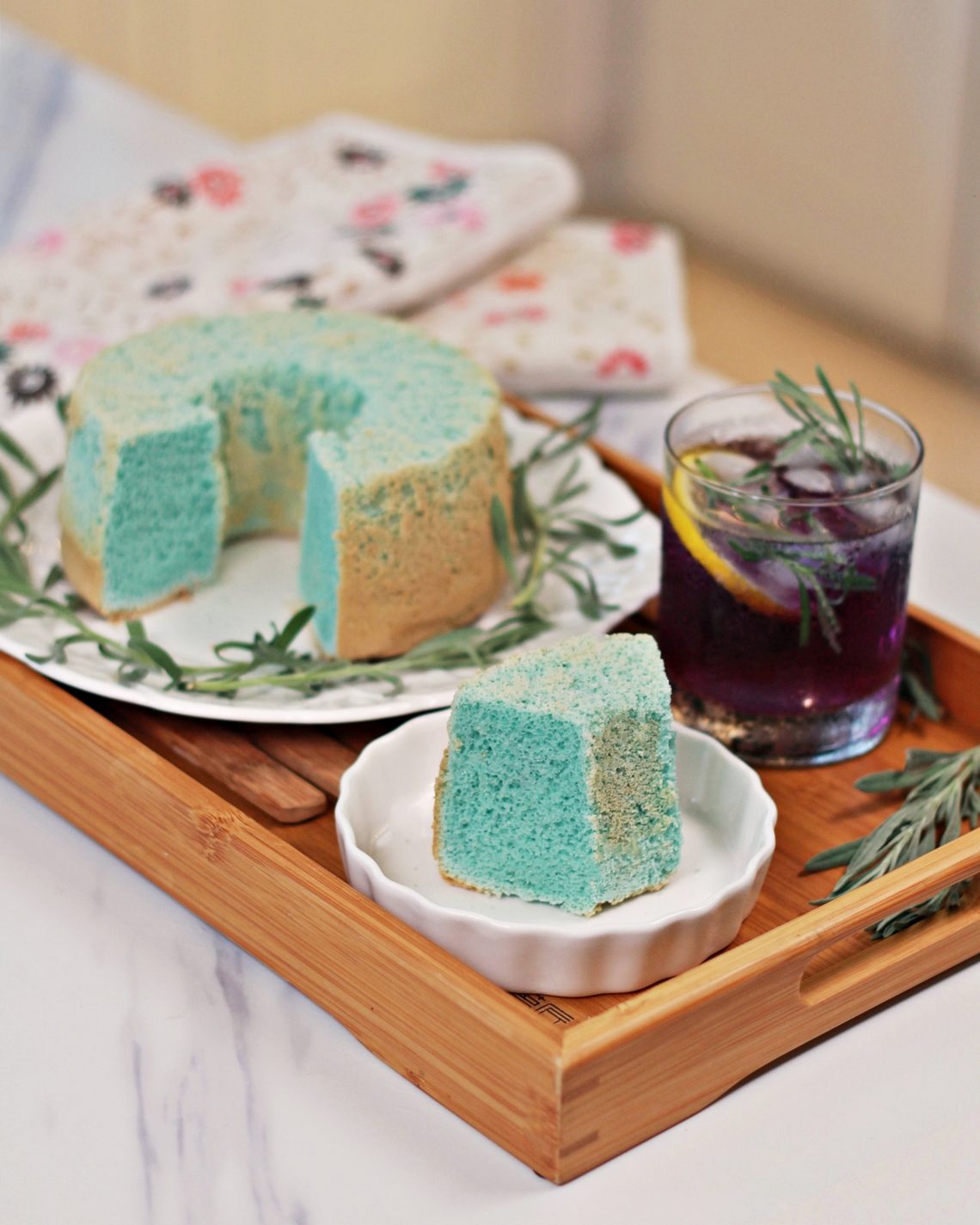 Butterfly Pea Flower Chiffon Cake – 蝶豆花戚风蛋糕