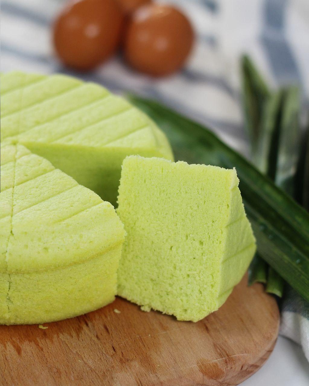 4 Recipes with Tefal Brilliance Steam Oven - Bolu Kukus Kueh Pandan (Steamed Pandan Sponge Cake)