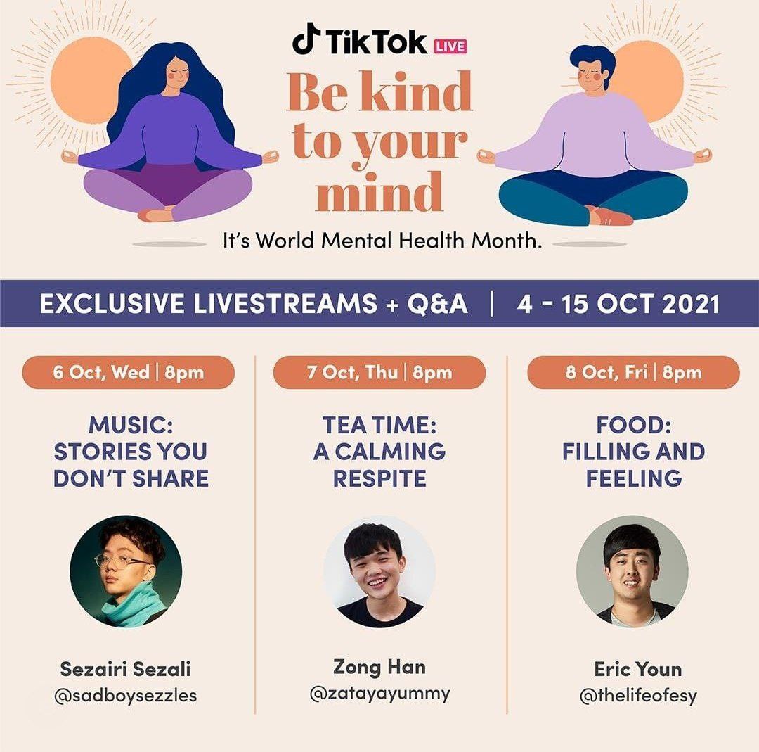 Tea Time Live Session with TikTok and World Mental Health Month with a total of 11.8k views